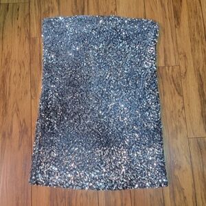 Forever 21 Glittering Silver Dress